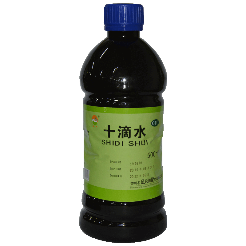 通园  十滴水 500ml/瓶  用于因中暑而引起的头晕  恶心  腹痛  胃肠