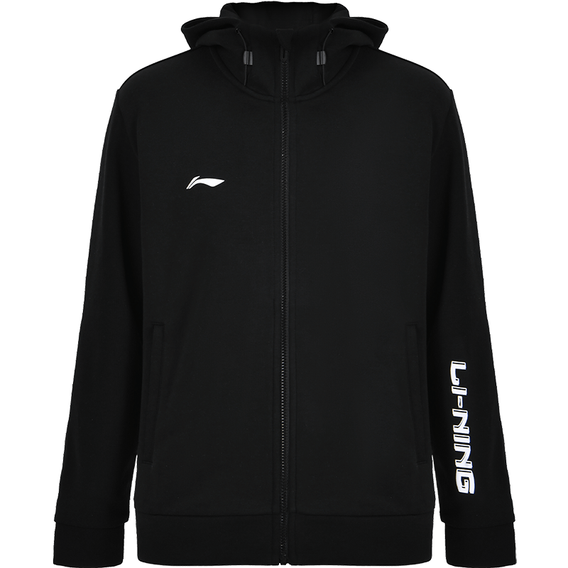 李寧（LI-NING）乒乓球服開(kāi)衫連帽衛(wèi)衣時(shí)尚長(zhǎng)袖套裝訓(xùn)練運(yùn)動(dòng)團(tuán)購(gòu)羽毛球服 L 