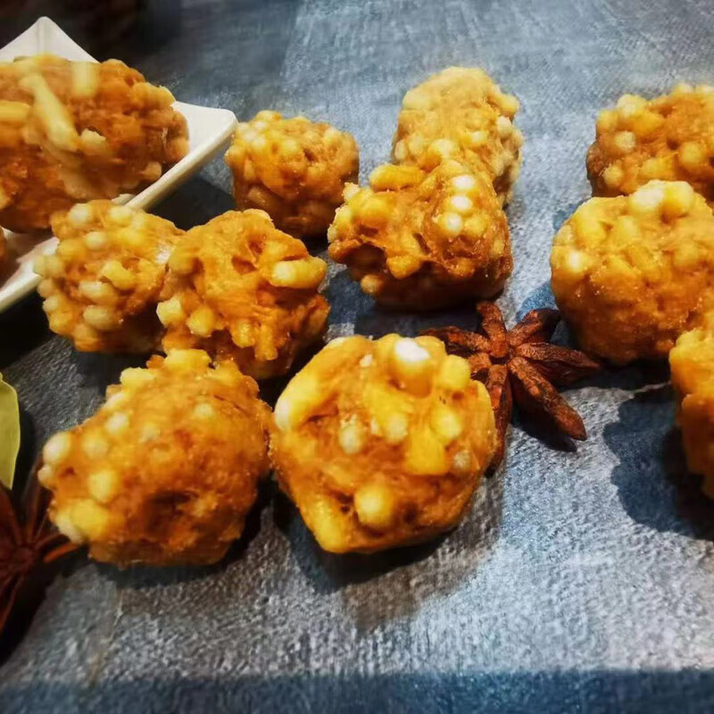 特产优联 pd手河南洛阳特产豆腐汤酸辣汤粉条油炸小焦丸2斤 焦炸丸子