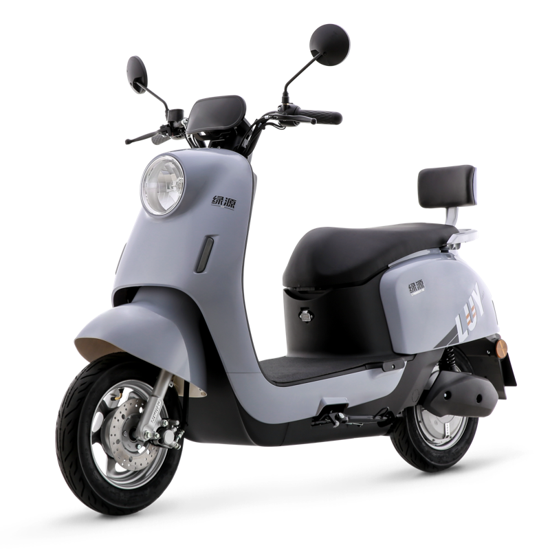 绿源电动车电动轻便摩托车上下班通勤时尚代步电瓶车 moc 氧气绿(60v
