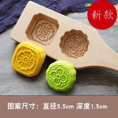 天然木质冰皮月饼模具手工蒸馒头面食糕点桃酥印模糍粑艾草粑印模烘焙