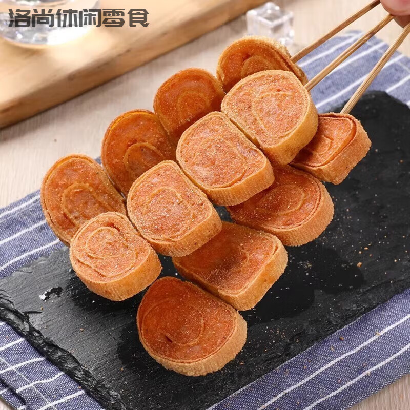 风鲜仓鸡肉卷串风火轮串60克*15串烧烤串涮锅串串豆皮包鸡肉卷油炸