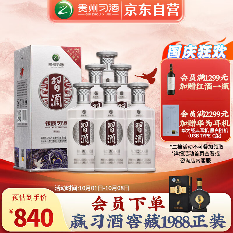 习酒【中秋礼品】第三代银质 酱香型白酒53度 500ml*6瓶 整箱装 贵州怎么看?