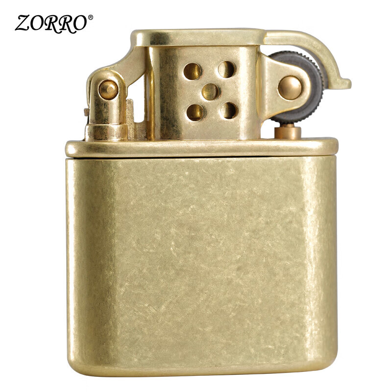 佐罗ZORRO煤油打火机复古老九门黄铜老式怀旧个性雕刻国产送男友礼物 康斯坦丁 单机(自备煤油才能打着 )