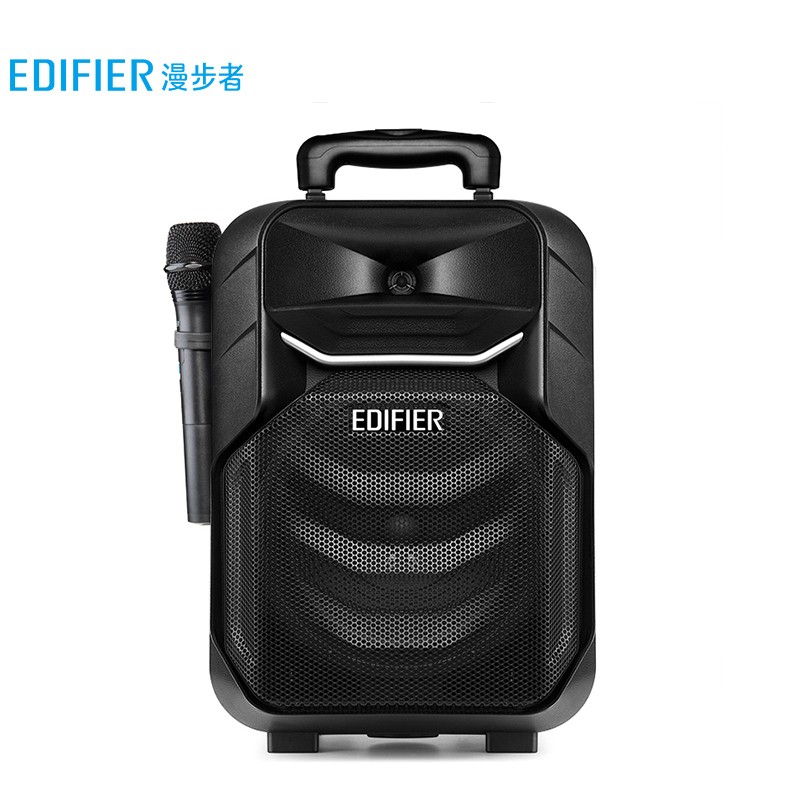漫步者（EDIFIER）A3-8 8英寸专业移动多媒体音响 广场舞音响 蓝牙拉杆音箱 户外音响 会议音响 黑色