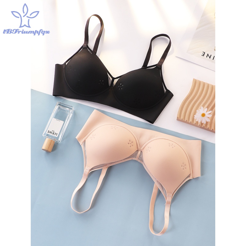 珑蓓黛安芬芳秋夏季内衣女新款薄款防下垂缩胸文胸罩大胸显小大码胖mm