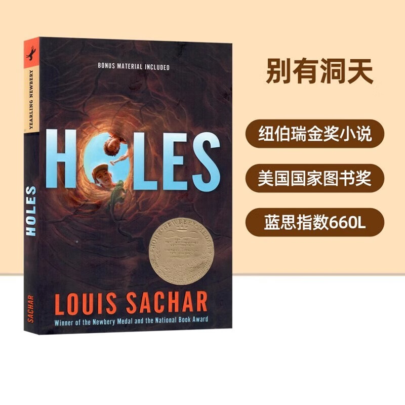 包邮 进口英文原版 Holes 别有洞天 纽伯瑞奖小说 洞Louis Sachar少年儿童故事书属于什么档次？