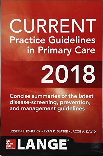 current practice guidelines in primary care 2018