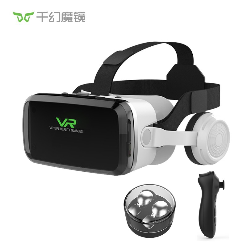 千幻魔镜 G04BS十一代vr眼镜智能蓝牙链接 3D眼镜手机VR游戏机 「八层纳米蓝光版」蓝牙手柄+VR资源