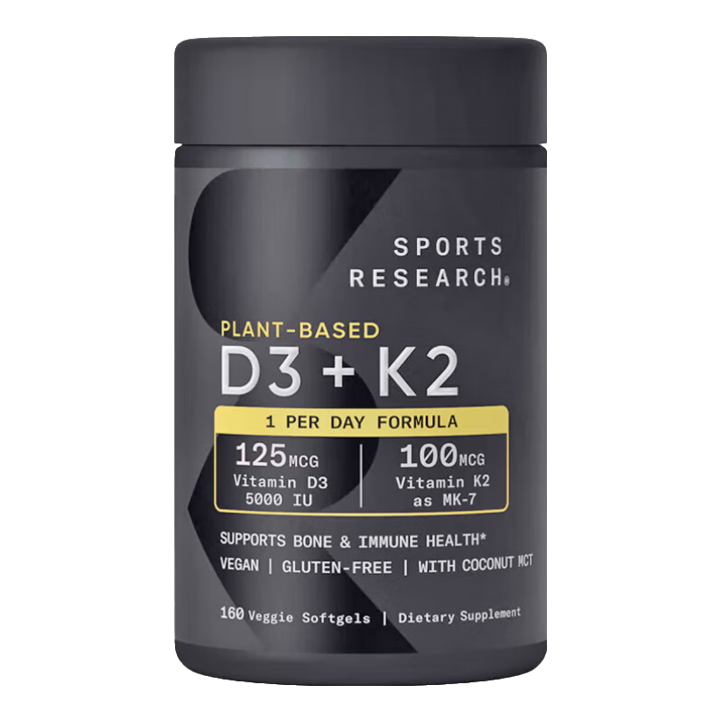 Sports ResearchάD3+K2ʳ ˹̸ƹ sr d3k2 ƿd3k2 5000IU/*160ߺ 