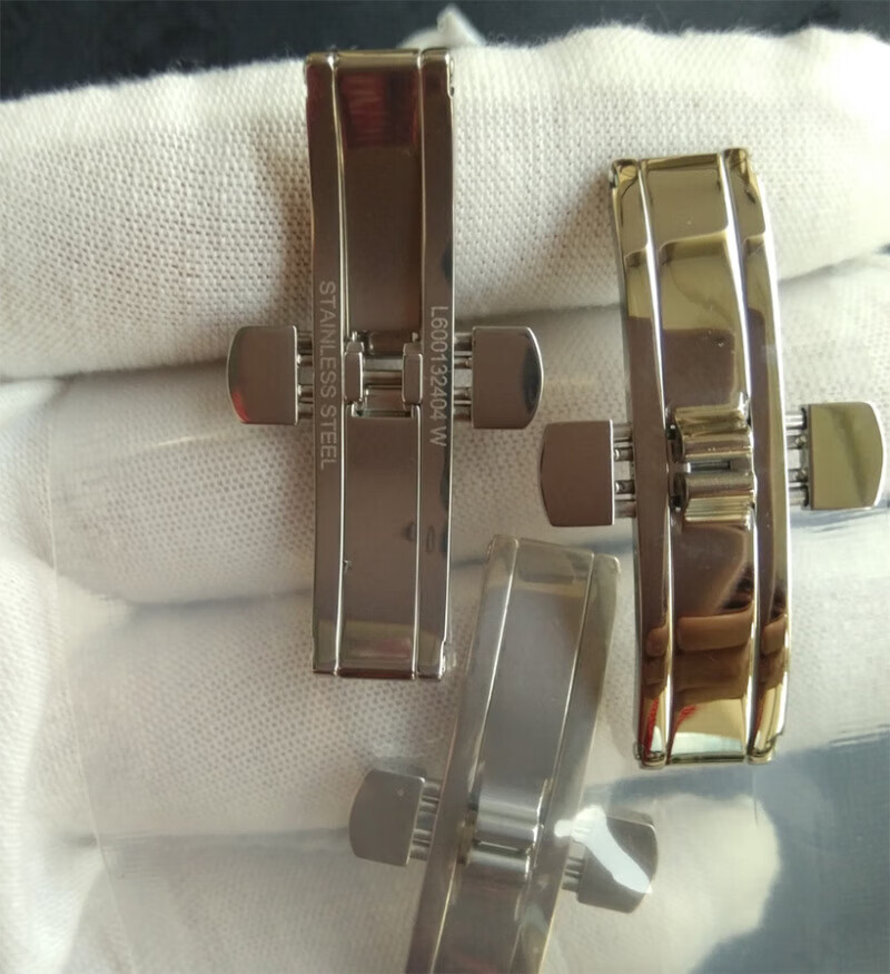 适配装浪琴钢带蝴蝶扣表扣名匠律雅嘉兰军旗卡扣手表配件钢链扣 浪琴