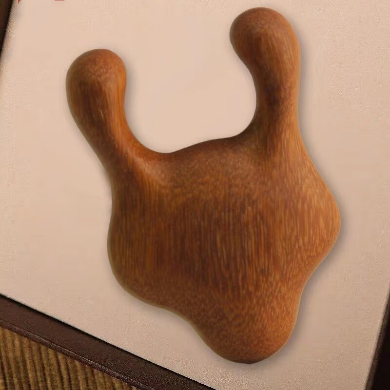 然野晓凡鹿角檀木美容经络按摩木质颈部按摩点穴拨筋疏通经络按摩木梳