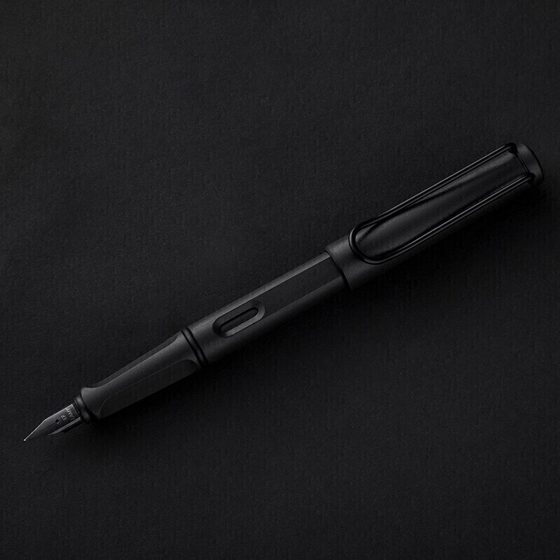 凌美(LAMY)钢笔 safari狩猎系列 磨砂黑 单只装 德国进口 EF0.5mm送礼礼物