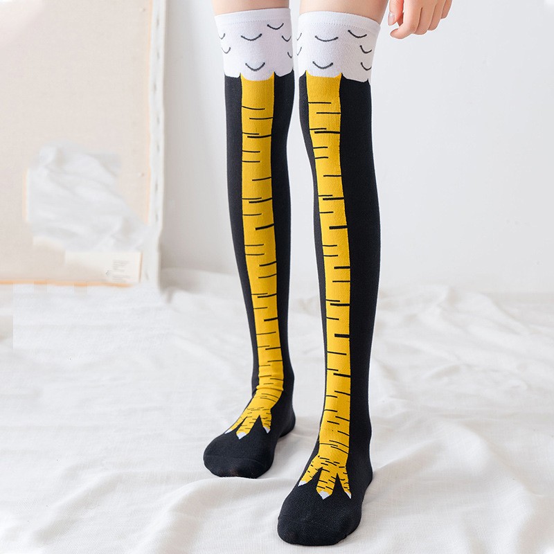 sinihuaji男士长袜鸡爪袜搞笑个性长筒袜子高筒袜鸡爪袜子生日礼物 3