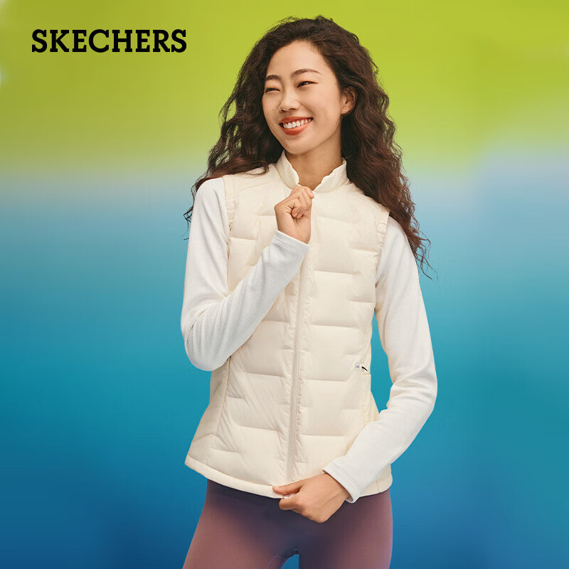 ˹���棨Skechers��Ů��2024�����¿ů����������֯�˶����ޱ��� P424W065-02EP L