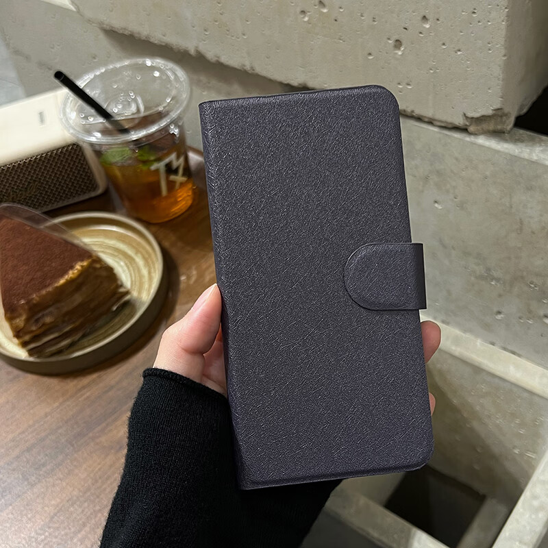 水草人翻盖皮套适用魅族全系列手机壳18s?；ぬ?7防摔16th软壳16xs纯色15/x8/mx5/n 经典黑-皮套 魅族20Pro