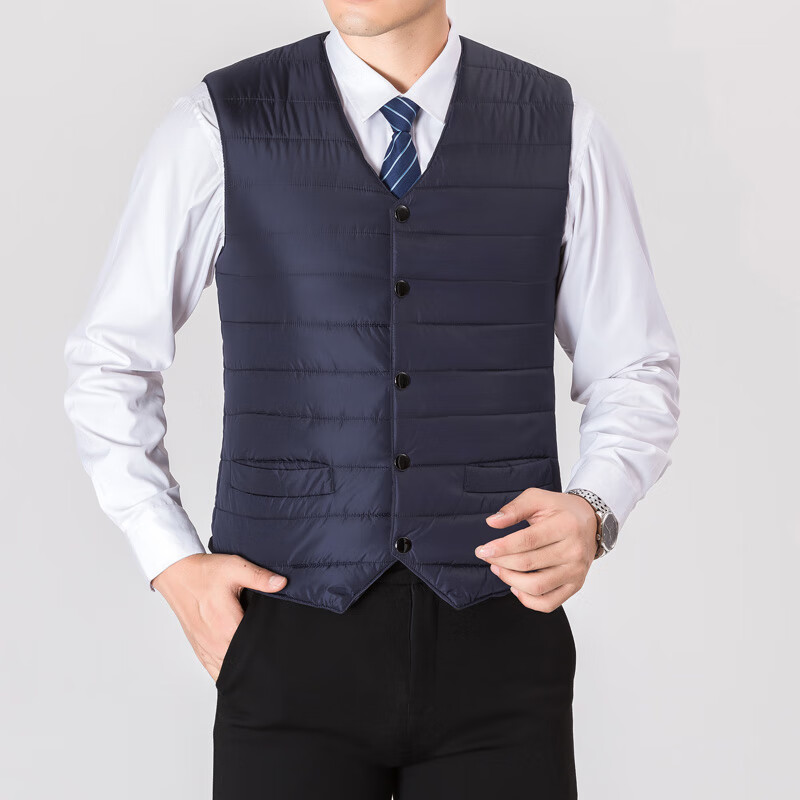 bingjie波司登男士冬季内穿羽绒马甲2022新款大码中青年短款背心爸爸