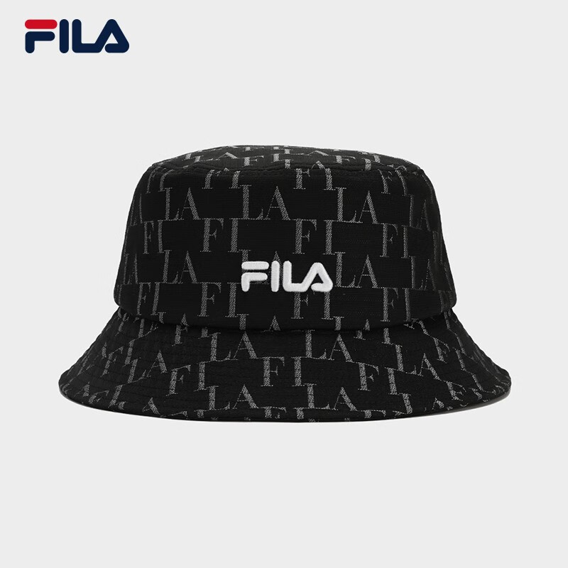 FILA 斐乐官方女帽圆帽2023冬新款帽子时尚休闲遮阳帽渔夫帽盆帽 正黑色-BK XS使用感如何?