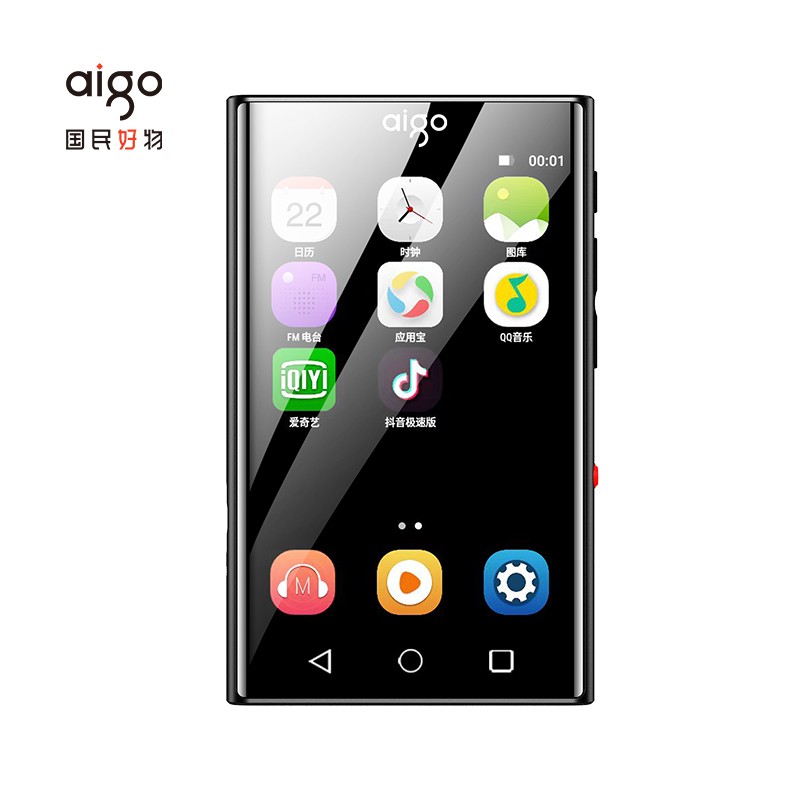 爱国者（aigo）M2 Pro安卓真八核4英寸2+16G触摸智能蓝牙mp3/mp4播放器学生mp5/mp6随身听音乐视频电子书黑色