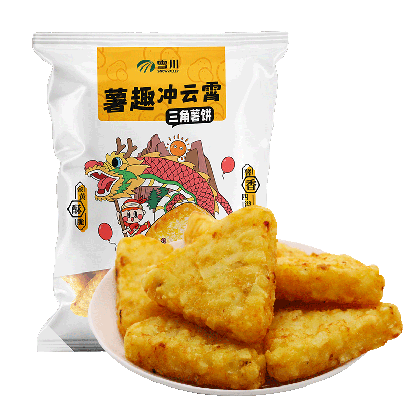 雪川食品（Snow Valley）三角薯饼2kg原味薯条空气炸锅食材预制菜