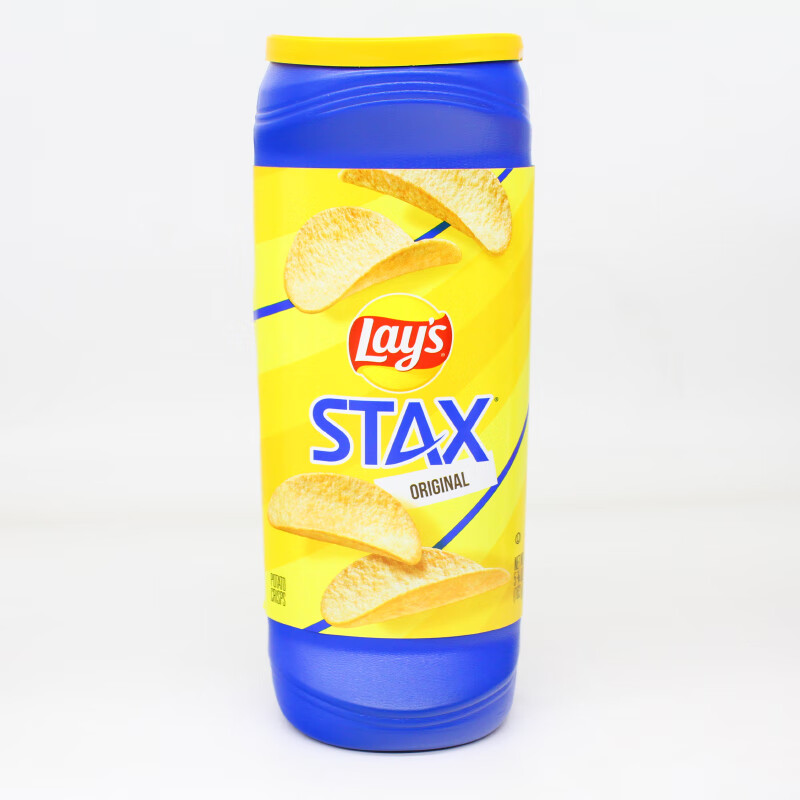乐事墨西哥进口(lays)stax乐事薯片核酸检测醋盐烧烤味零食品 原味