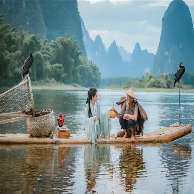 【纯玩山水桂林】桂林阳朔4天3晚|漓江三星船|十里画廊|冠岩|象鼻山