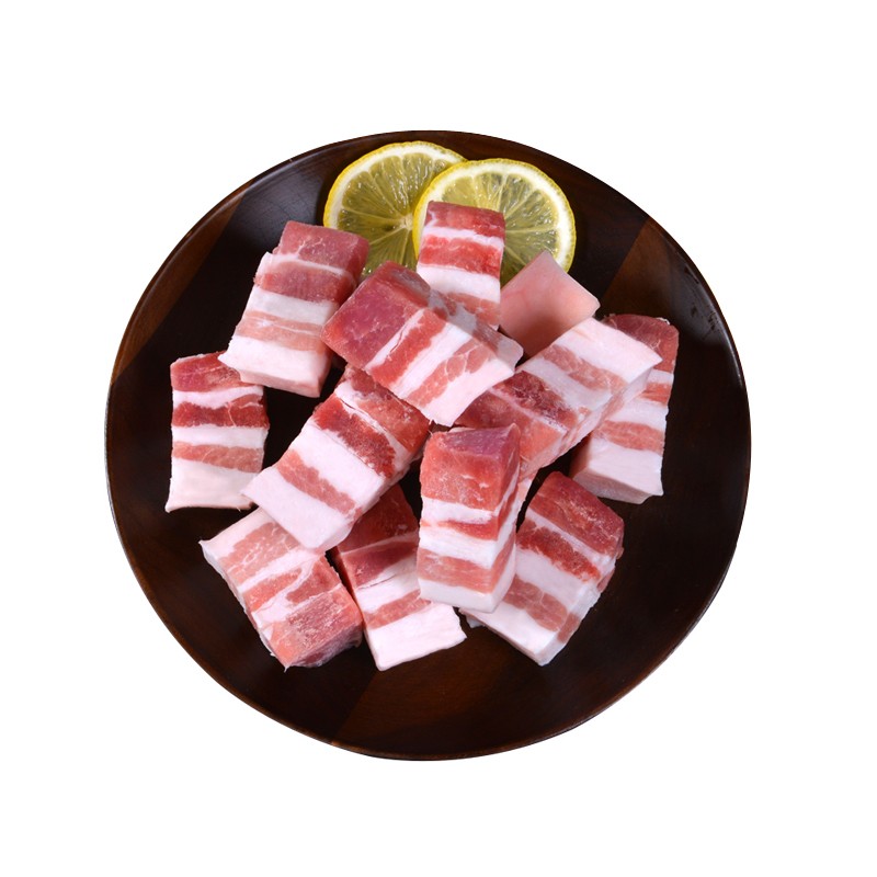 金鑼去皮豬五花肉黑豬五花肉燒烤帶皮五花肉片紅燒肉食材 500g*4袋白豬去皮五花肉塊