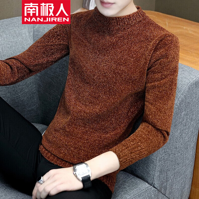 ���ڲ������ϼ����ﶬ��ë����Բ��ѩ���ë��Բ����֯�����泱��������װ������װ ����ɫ 2XL