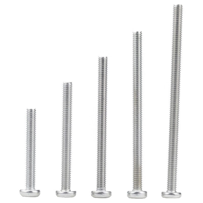 俱威 插座面板螺丝全牙圆头十字螺丝钉 m4*30(3cm100个) jg1073a