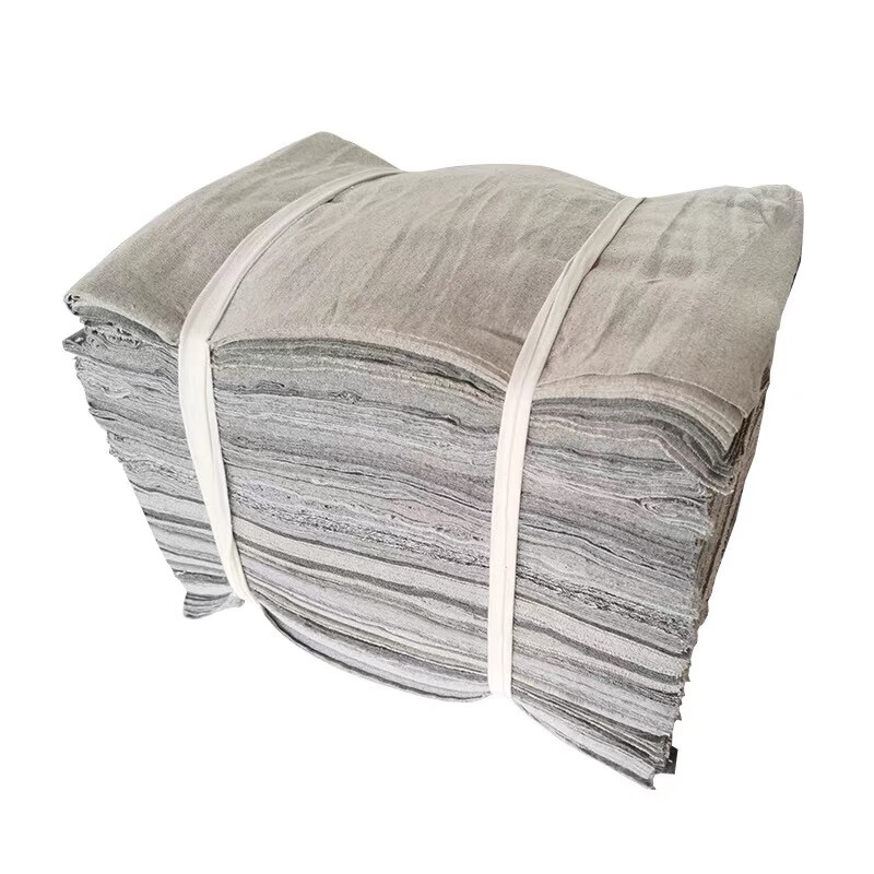 燊虓擦机布全棉工业抹布灰色标准吸油不掉色碎布头棉大块破布料棉纱 5