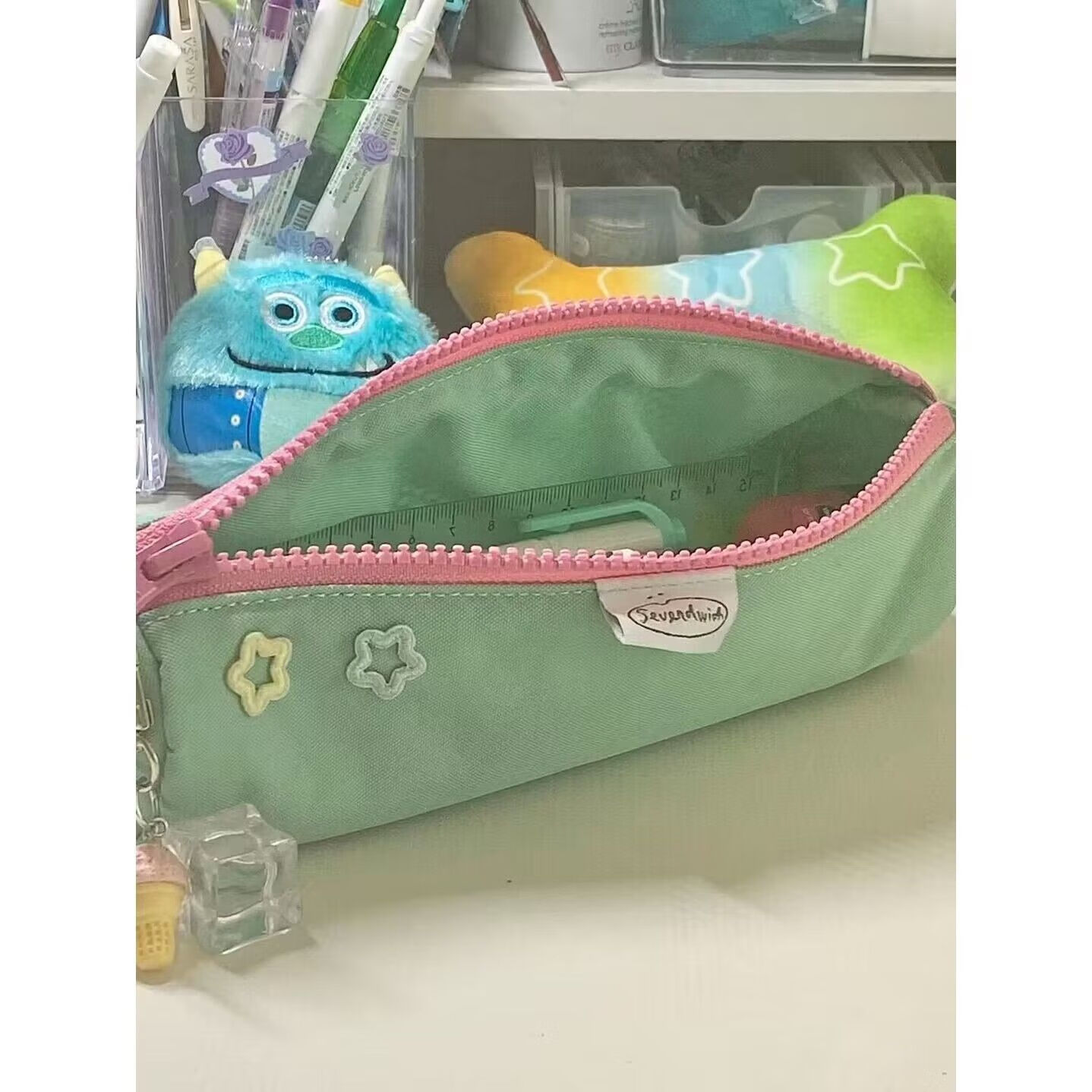 七明治笔袋线上商店 sevendwich初高中大学生大容量创意简约笔袋ins