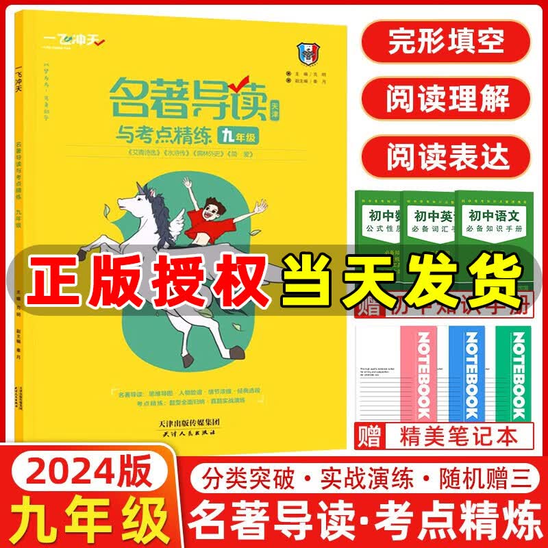 一飞冲天九年级名著导读与考点精练艾青诗选水浒传儒林外史简爱 一飞冲天名著导读九年级