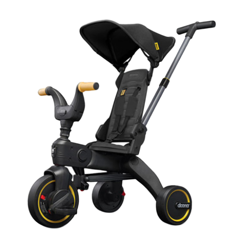 DOONA  S5 嬰兒推車寶寶兒童四合一三輪車溜娃神器價(jià)保腳踏車6-36月 碳晶黑
