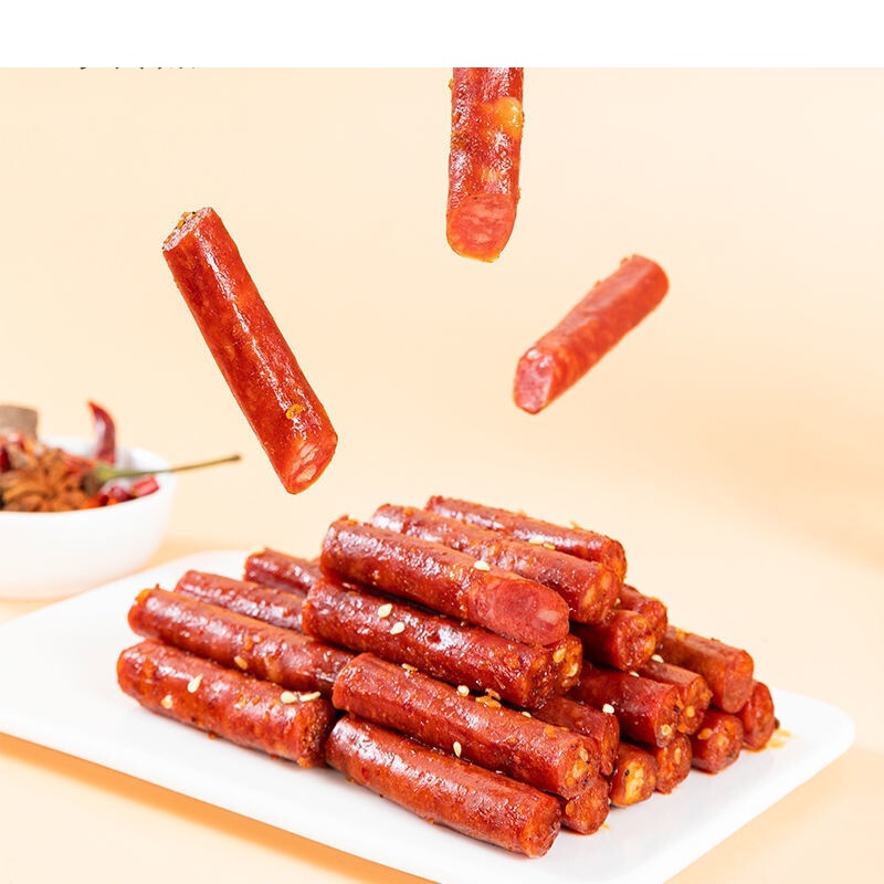 宜享健康腊肠广式小香肠美食小吃网红零食肉食卤味熟食即食真 (香辣)