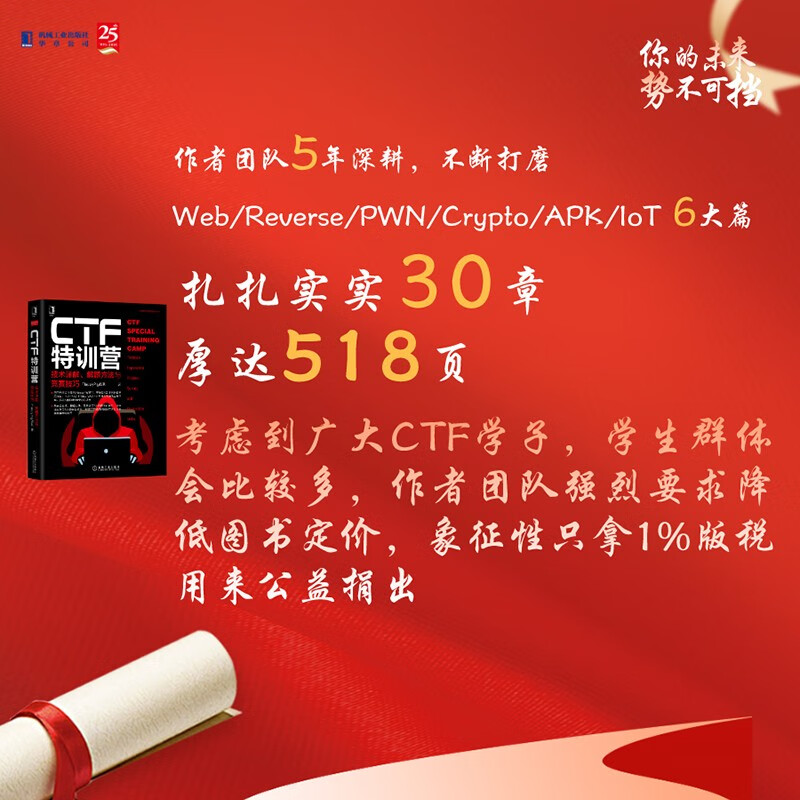 CTF特训营:技术详解 解题方法与竞赛技巧 FlappyPig战队XCTF联赛黑客攻防入门 网络空间安全技术丛书 计算机网络安全防火墙书籍 机械工业出版社详情图