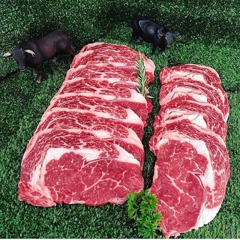 虎钢馋安格斯m眼肉肉眼牛排1000g