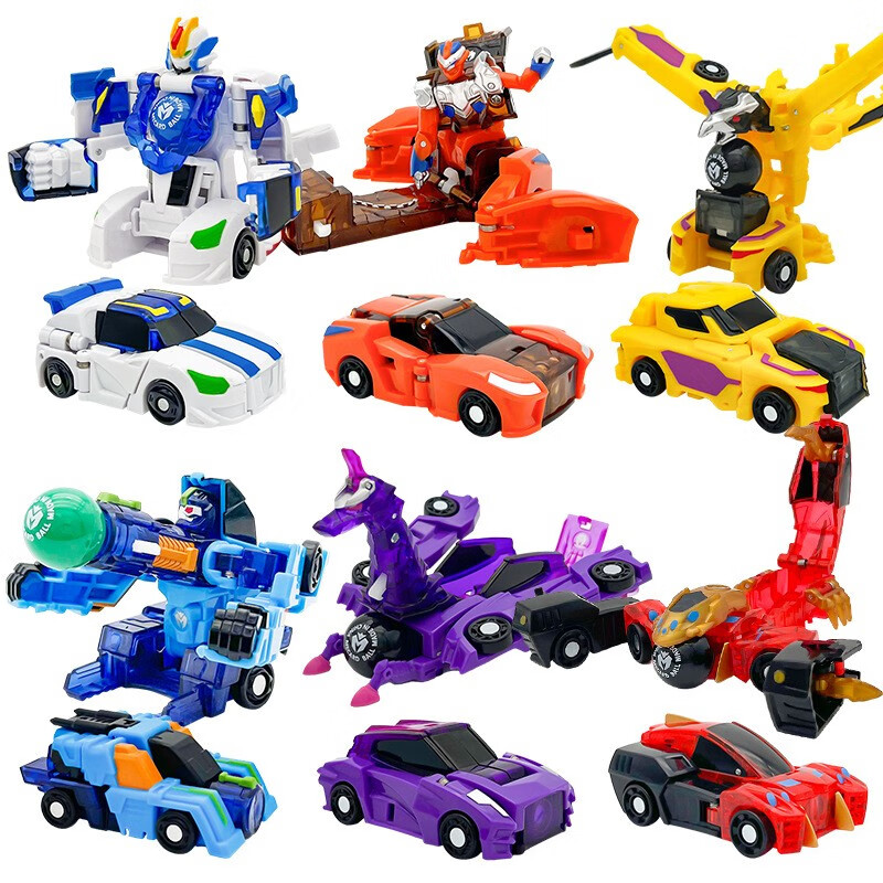 贝木惠(beimuhui)盟卡车神之魔幻元珠圆珠对决汽车变形机器人儿童男孩