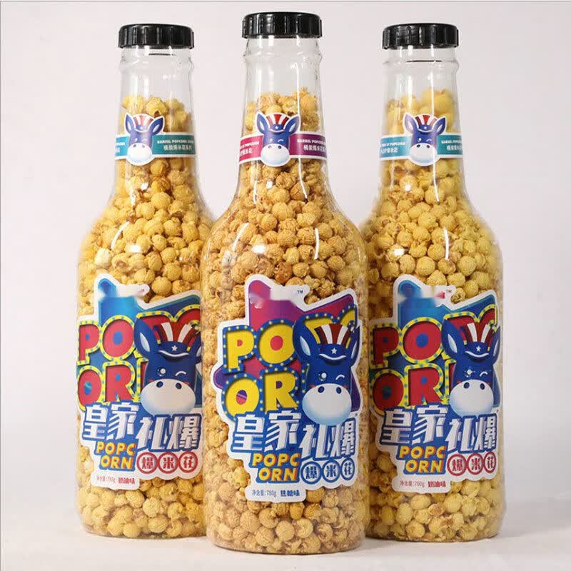 维霆超大瓶爆米花260g大桶装爆抱瓶解馋零食小吃休闲食品  奶油味爆米