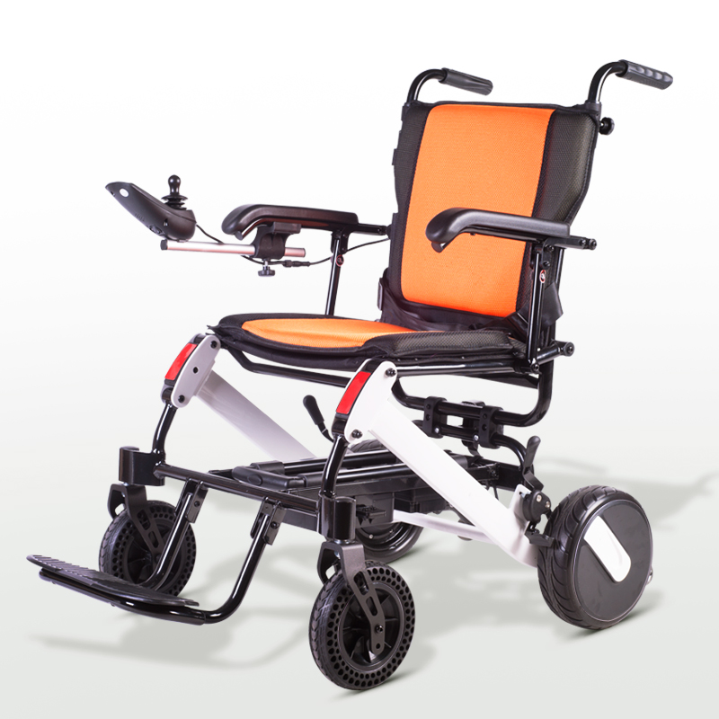 达洋 电动轮椅智能全自动折叠老年轻便残疾人便携 银白色