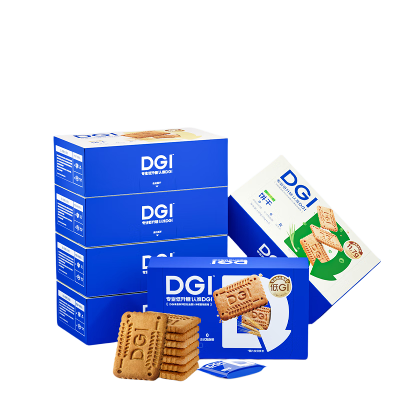 DGI 低GI无糖精孕妇粗粮高纤维全麦饼干魔芋饱腹代餐健康零食品礼盒 混合口味 1080g