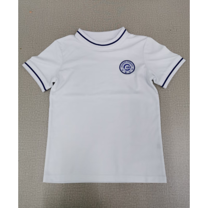 汀晨广州荔湾区沙面小学校服(本部校区)夏季运动短袖t恤短裤长袖 夏季