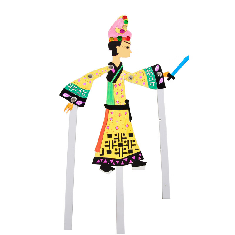meike新年中国风传统文化皮影戏手工diy儿童创意粘贴制作幼儿园材料包