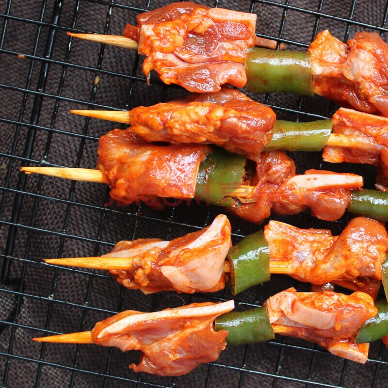 富铭士青椒猪脆骨20串油炸烧烤商用半成品冷冻青椒脆骨肉串软骨串野外