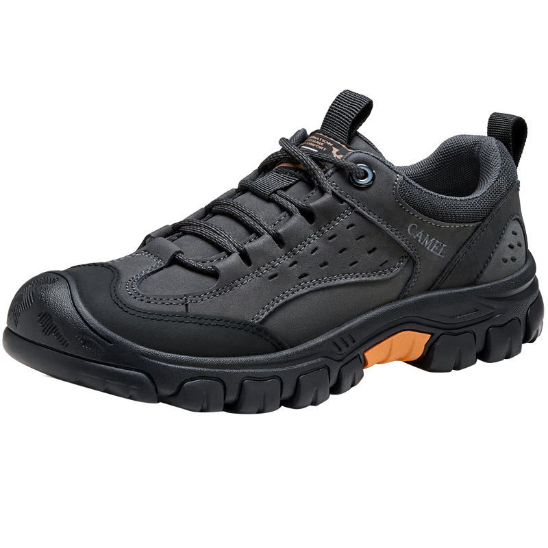 骆驼（CAMEL）【黑爪鞋】男鞋城市户外徒步运动休闲鞋男低帮工装鞋 G13A379175 黑色 42