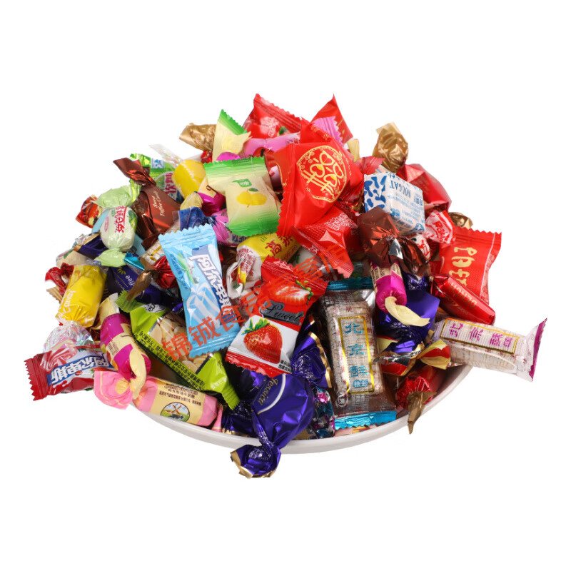 茗仟新年零食年货喜糖整箱5斤春节糖果多口味散装过年糖散装混装杂拌