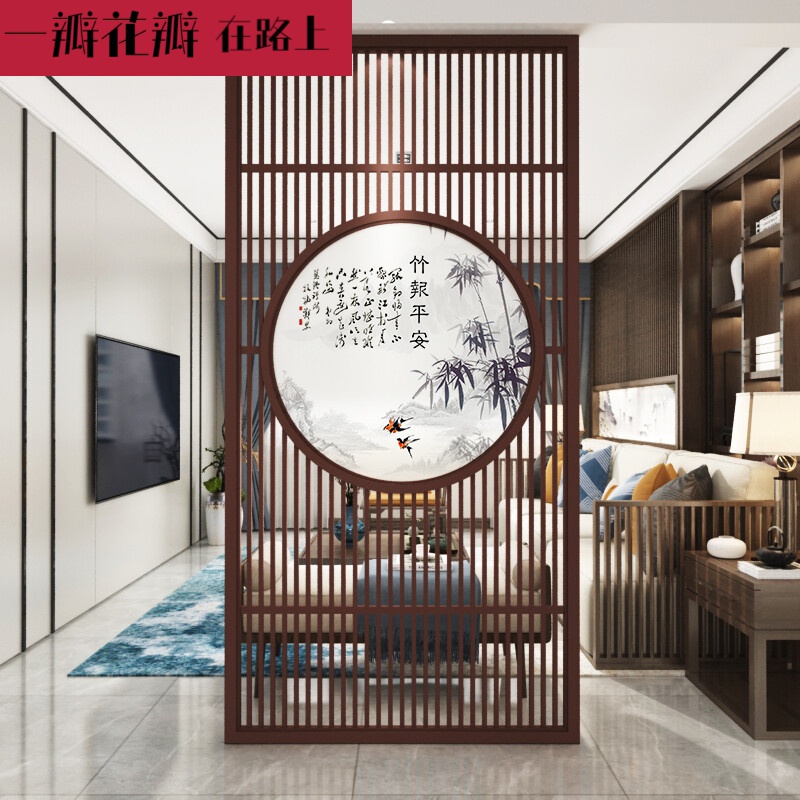 隔断墙板隔断墙房间分隔 办公室隔断新中式屏风隔断墙客厅花格现代