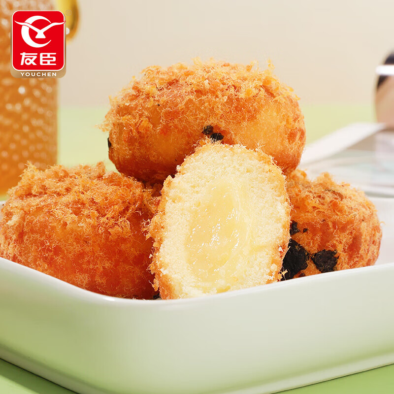 友臣好点肉松小贝海苔味面包零食 小贝肉松蛋糕(海苔味)*1箱 50g