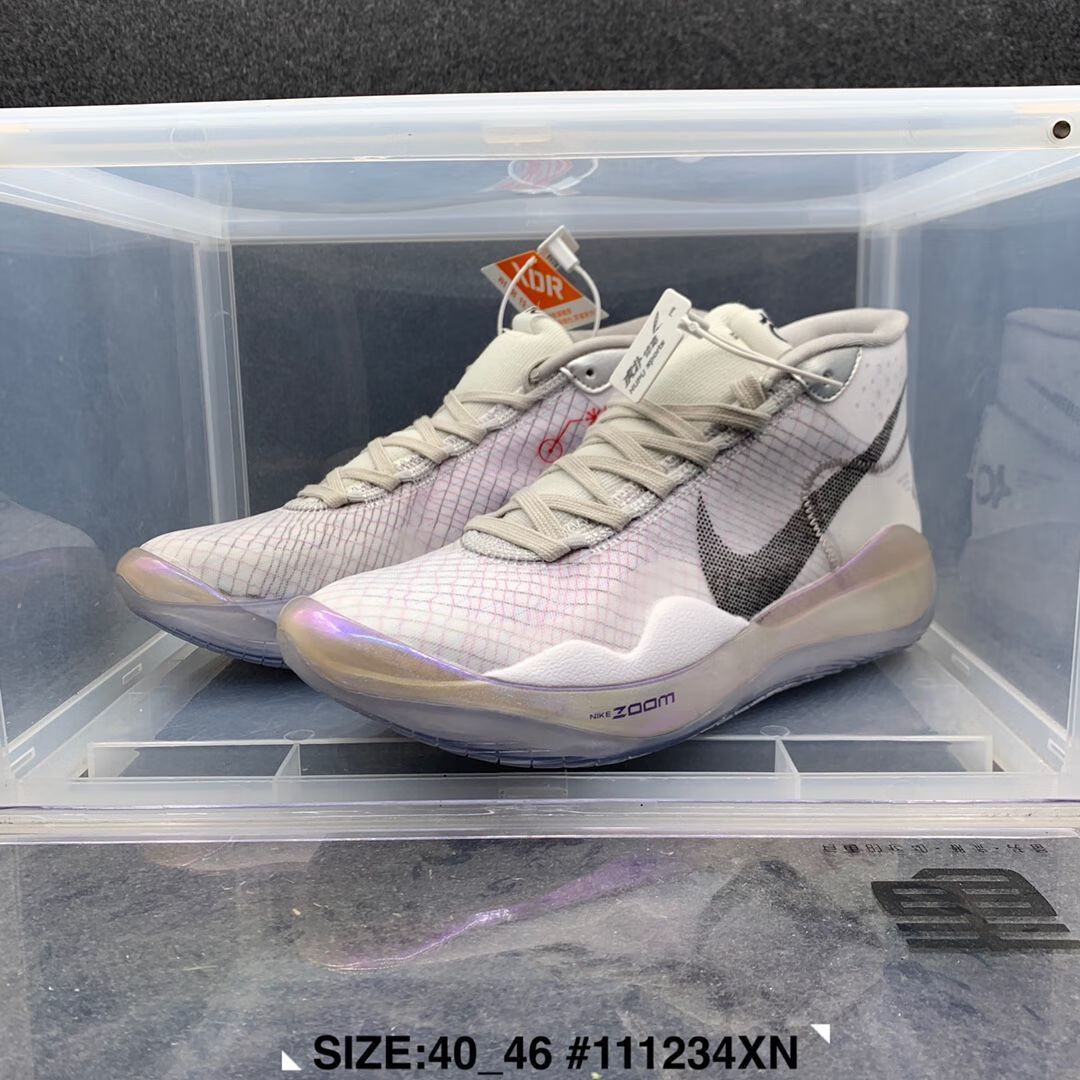 kd12 don c 全明星 杜兰特 12代乳腺粉蓝红实战篮球鞋 cd4979-900 灰