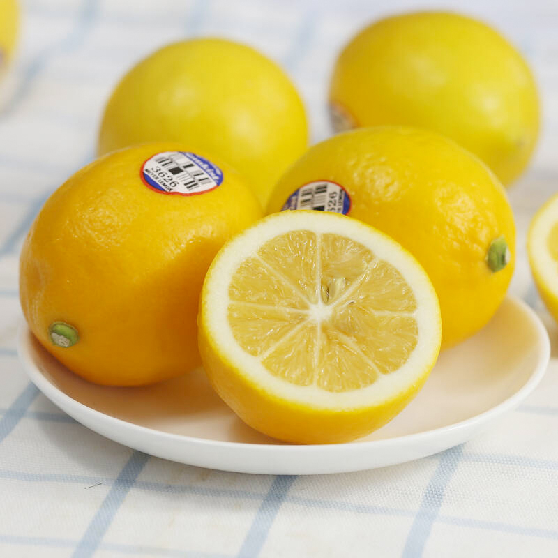 新奇士sunkist 进口柠檬 一级果 4粒装 单果重80-110g 生鲜水果