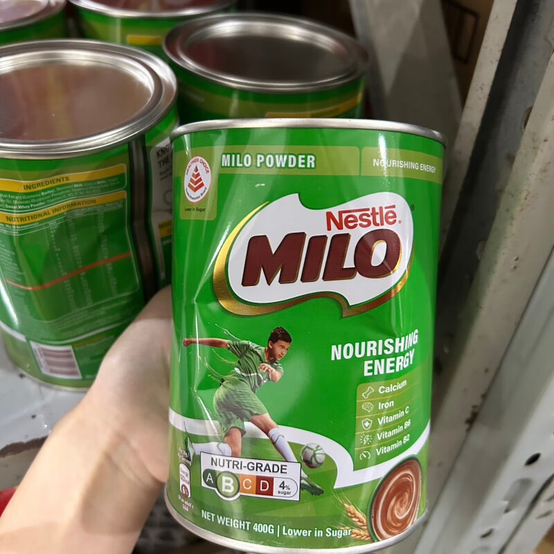 雀巢进口NESTLE MILO雀巢美禄巧克力冲饮可可粉400g食品 【扁罐】新加坡美禄可可粉400g*1